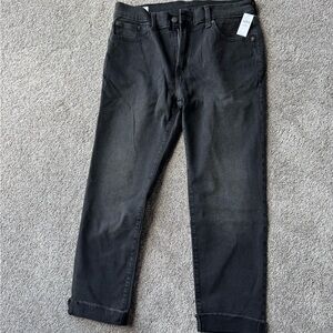 NWT Gap Girlfriend mid rise black jeans